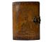 Antique Charcoal Buddha Embossed Leather Journal Spell Book Of Shadows With C Lock Handmade Leather 200 Pages For Men & Women Notebook Sketchbook Phonebook 7x5